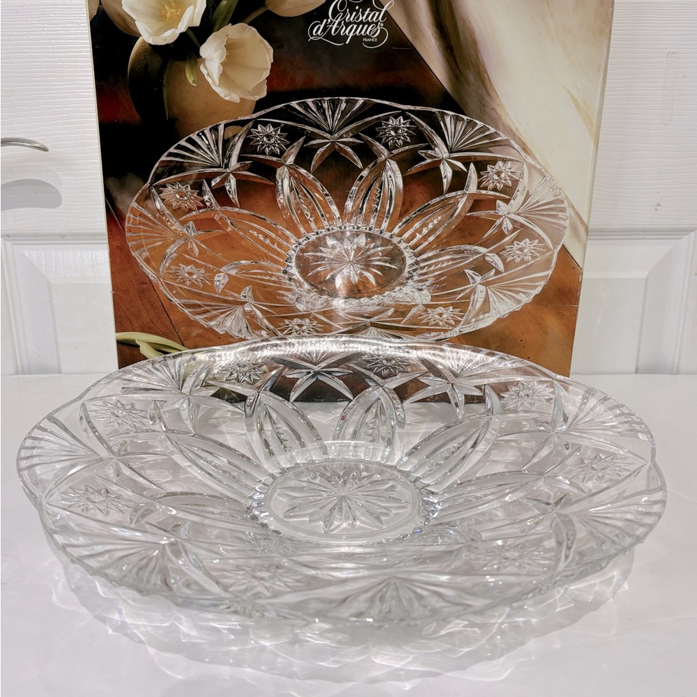 New in Box  J. G Durand  Cristal D’ Arques Fruit  Bowl Made in France
